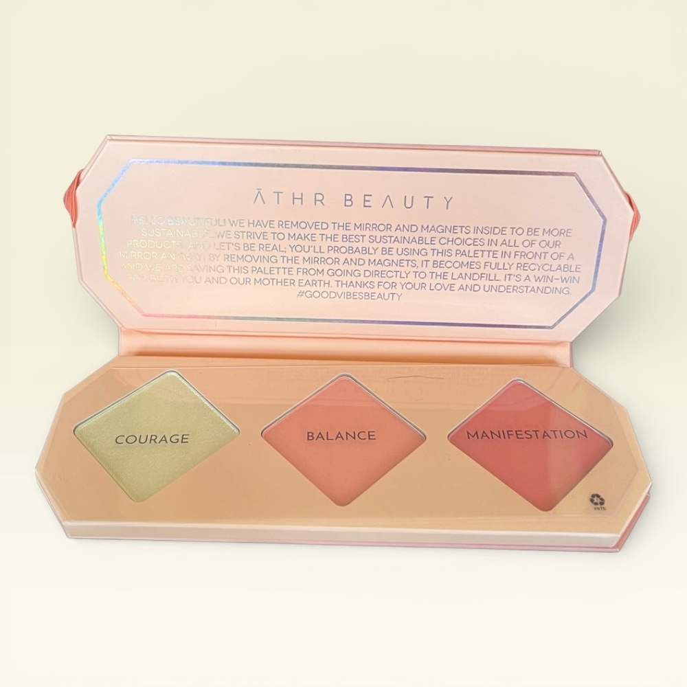 ATHR Beauty Crystal Charged Cheek Palette Amber NIB Makeup Blush Highlighter Y2K - Picture 3 of 7